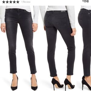 AG Ankle Skinny Jeans in dusty black